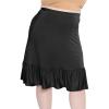imageSTRETCH IS COMFORT Womens Mermaid Ruffle Midi Skirt Black 3X