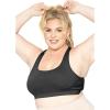 imageSTRETCH IS COMFORT Womens Plus Size Cotton Racerback Sports Bra