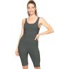 imageSTRETCH IS COMFORT Womens Tank Unitard BIKETARD Charcoal Gray Large