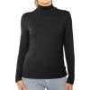 imageWomens Mock Turtle Neck Top Black 3X