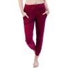 imageWomens Modal Cuff Joggers with Pockets Burgundy Small