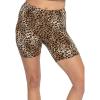imageWomens Oh So Soft DTY Bike Shorts Brown Cheetah Small