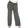imageWomens Plus Size Palazzo Pants Charcoal Gray 3X