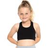 imageWomens and Girls Cotton Cheer Dance Glitter Rhinestone Racerback Sports Bras