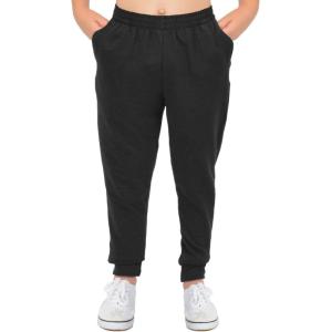 imageSTRETCH IS COMFORT Girls Cotton Cuff Joggers Black XLarge
