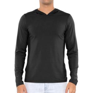 imageSTRETCH IS COMFORT Mens Oh So Soft Luxe Long Sleeve Stretch Tee Shirt Hoodie