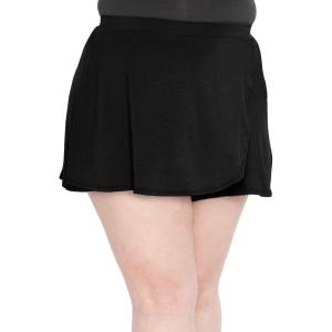 imageSTRETCH IS COMFORT Womens Wrap Tennis Skort with Pockets Black Small