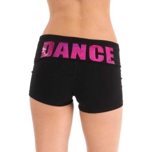 imageStretch is Comfort Foldover Sequin Yoga Shorts