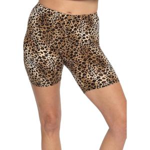 imageWomens Oh So Soft DTY Bike Shorts Brown Cheetah Small