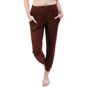 imageWomens Premium Stretch Modal Cuff Joggers Pants with Pockets  Small  Large
