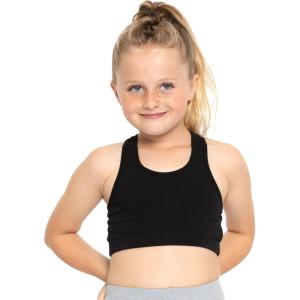 imageWomens and Girls Cotton Cheer Dance Glitter Rhinestone Racerback Sports Bras