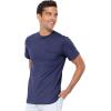 imageSTRETCH IS COMFORT Mens Oh So Soft Luxe Stretch Basic Pocket TeeNavy Blue