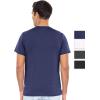 imageSTRETCH IS COMFORT Mens Oh So Soft Luxe Stretch Basic Pocket TeeNavy Blue