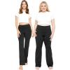 imageSTRETCH IS COMFORT Women Plus Size High Waist Ultra Flex Capri and FullLength Bootcut Yoga Pants  Comfy Leggings  XL7XBlack