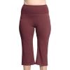 imageSTRETCH IS COMFORT Women Plus Size High Waist Ultra Flex Capri and FullLength Bootcut Yoga Pants  Comfy Leggings  XL7XBurgundy