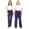 imageSTRETCH IS COMFORT Women Plus Size High Waist Ultra Flex Capri and FullLength Bootcut Yoga Pants  Comfy Leggings  XL7XNavy Blue