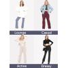 imageSTRETCH IS COMFORT Women Plus Size High Waist Ultra Flex Capri and FullLength Bootcut Yoga Pants  Comfy Leggings  XL7XOffwhite