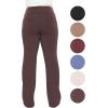 imageSTRETCH IS COMFORT Women Plus Size High Waist Ultra Flex Capri and FullLength Bootcut Yoga Pants  Comfy Leggings  XL7XSienna Brown