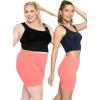 imageSTRETCH IS COMFORT Womens Cotton Biker Shorts Coral XLarge