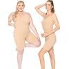 imageSTRETCH IS COMFORT Womens Cotton Camisole Unitard Shorties Beige Small