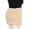 imageSTRETCH IS COMFORT Womens Cotton Mini Skirt Beige XLarge