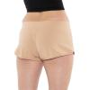 imageSTRETCH IS COMFORT Womens Cotton Shorty Shorts Beige XLarge
