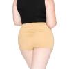 imageSTRETCH IS COMFORT Womens Scrunch Butt Shorts Beige 3X
