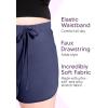 imageWomens and Plus Oh So Soft Faux Drawstring Dolphin Hem Shorts  S3XLWhite