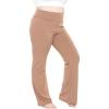 imageSTRETCH IS COMFORT Women Plus Size High Waist Ultra Flex Capri and FullLength Bootcut Yoga Pants  Comfy Leggings  XL7XMocha