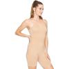 imageSTRETCH IS COMFORT Womens Cotton Camisole Unitard Shorties Beige Small