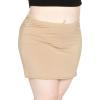 imageSTRETCH IS COMFORT Womens Cotton Mini Skirt Beige XLarge