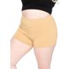 imageSTRETCH IS COMFORT Womens Scrunch Butt Shorts Beige 3X
