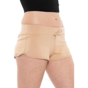 imageSTRETCH IS COMFORT Womens Cotton Shorty Shorts Beige XLarge