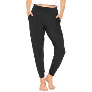 imageSTRETCH IS COMFORT Womens Cuffed Pleated Joggers Black Medium