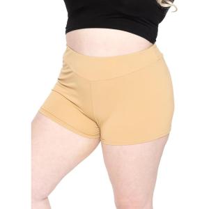 imageSTRETCH IS COMFORT Womens Scrunch Butt Shorts Beige 3X
