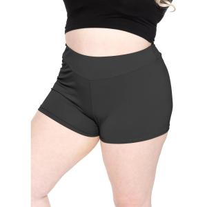 imageSTRETCH IS COMFORT Womens Scrunch Butt Shorts Black 3X