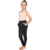 imageSTRETCH IS COMFORT Girls Cadet Jacket and Jogger Sweatsuit Set  Child 416Black Set