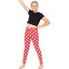 imageSTRETCH IS COMFORT Oh So Soft Youth Girls Prints LeggingsRed White Polkadot