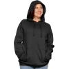 imageSTRETCH IS COMFORT Womens and Plus Size Soft Hoodie with Extra Side Seam Zippered Pocket  Cozy and Functional  S5XBlack