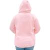 imageSTRETCH IS COMFORT Womens and Plus Size Soft Hoodie with Extra Side Seam Zippered Pocket  Cozy and Functional  S5XLight Pink