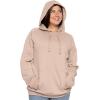 imageSTRETCH IS COMFORT Womens and Plus Size Soft Hoodie with Extra Side Seam Zippered Pocket  Cozy and Functional  S5XTan