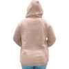 imageSTRETCH IS COMFORT Womens and Plus Size Soft Hoodie with Extra Side Seam Zippered Pocket  Cozy and Functional  S5XTan
