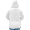 imageSTRETCH IS COMFORT Womens and Plus Size Soft Hoodie with Extra Side Seam Zippered Pocket  Cozy and Functional  S5XWhite