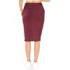 imageWomens Oh So Soft Jogger Skirt with Pockets  Small3XBurgundy