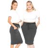 imageWomens Oh So Soft Jogger Skirt with Pockets  Small3XCharcoal Gray