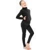 imageSTRETCH IS COMFORT Girls Cadet Jacket and Jogger Sweatsuit Set  Child 416Black Set