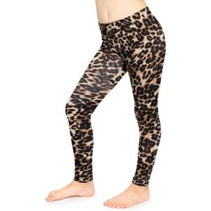 imageSTRETCH IS COMFORT Oh So Soft Youth Girls Prints LeggingsBrown Leopard