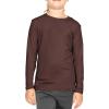 imageSTRETCH IS COMFORT Girls Oh So Soft Long Sleeve Crew Neck TopBrown