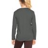 imageSTRETCH IS COMFORT Girls Oh So Soft Long Sleeve Crew Neck TopCharcoal Gray