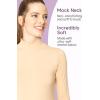 imageSTRETCH IS COMFORT Womens Oh So Soft Classic Fit Long Sleeve Mock Neck Top Black Medium